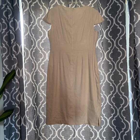 Antonio Melani Dress Avery, Natural Cream, Women's 12, Short Sleeve Pencil Dress - Picture 8 of 8